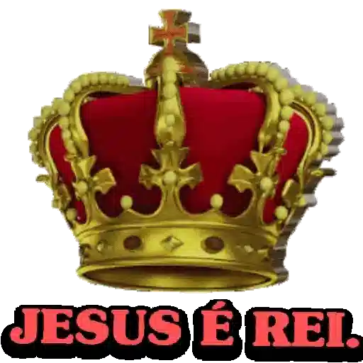 Figurinha: Jesus é Rei