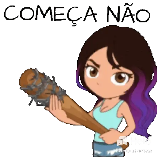 Figurinha: Começa Não