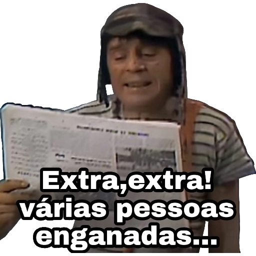 Figurinha: Chaves: "Extra, extra!"