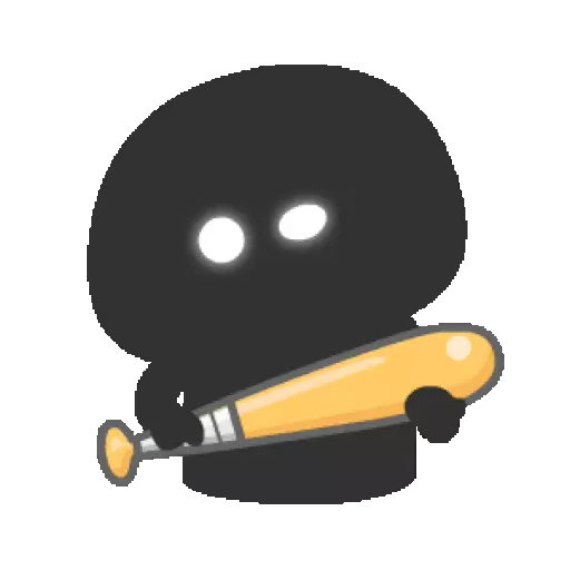 Figurinha: Sombra com Taco de Beisebol