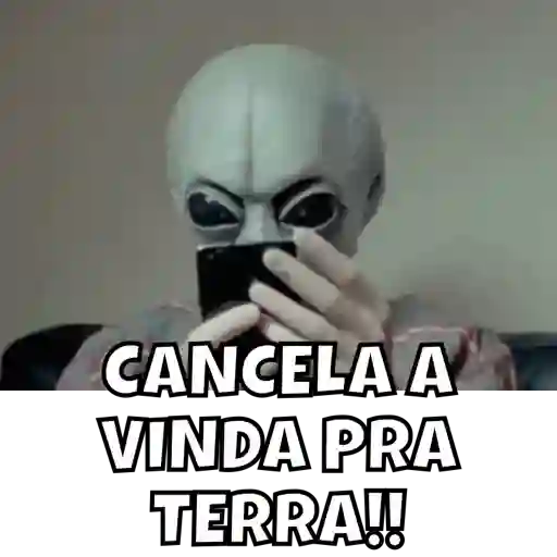 Figurinha: ET Cancela Vinda para a Terra