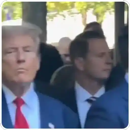 Figurinha: Donald Trump com gestos