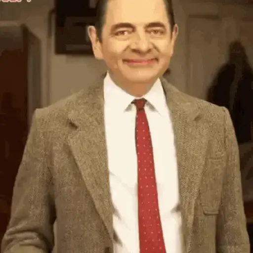 Figurinha: Mr. Bean dá joinha animado