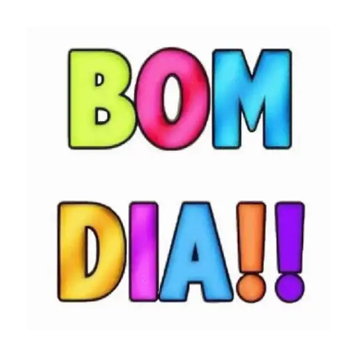Figurinha: Bom Dia Colorido Giratório
