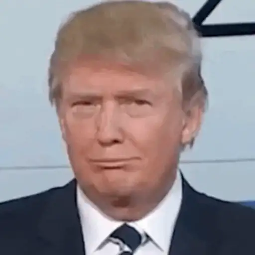 Figurinha: Trump faz cara de surpresa