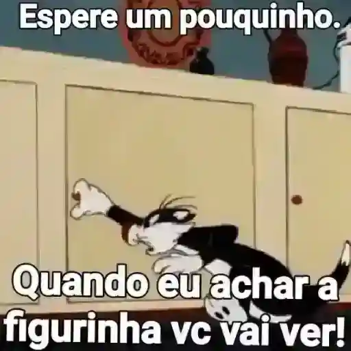 Figurinha: Gato procura figurinha