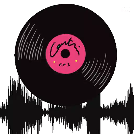 Figurinha: Vinil Girando com Cores Vibrantes
