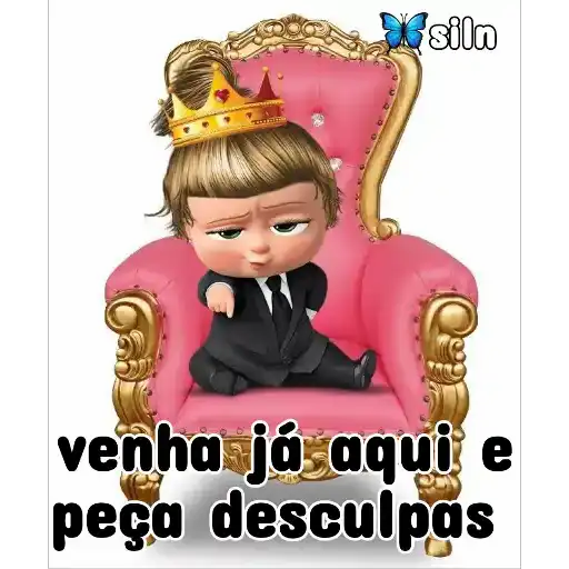 Figurinha: Bebê Chefe Exige Desculpas