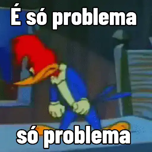 Figurinha: Pica Pau estressado