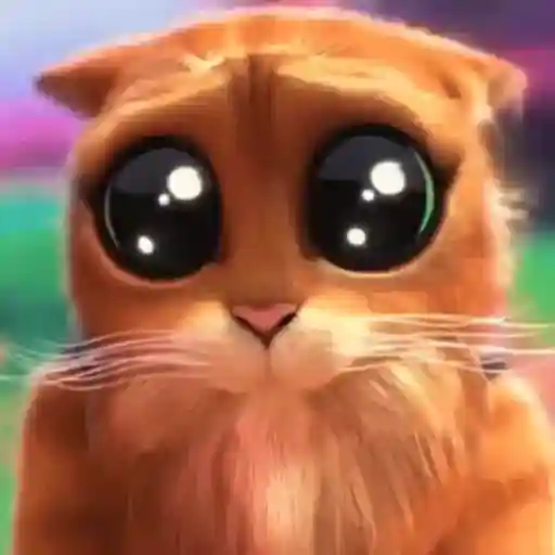 Figurinha: Gato com Olhos Pidões