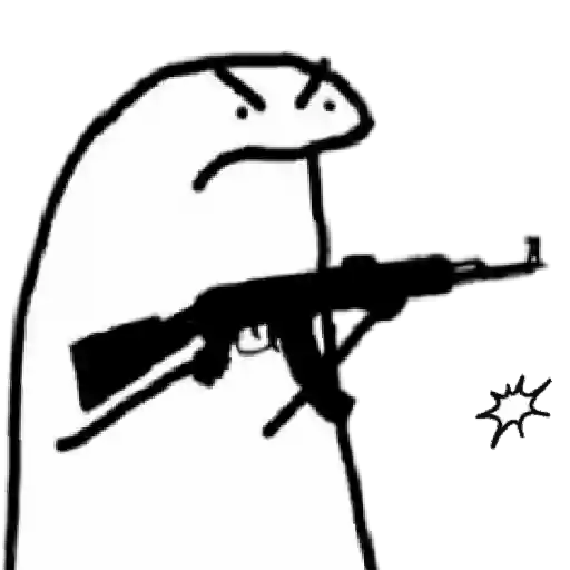 Figurinha: Flork atirando