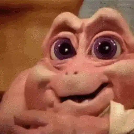 Figurinha: Bebê Dino Gritando