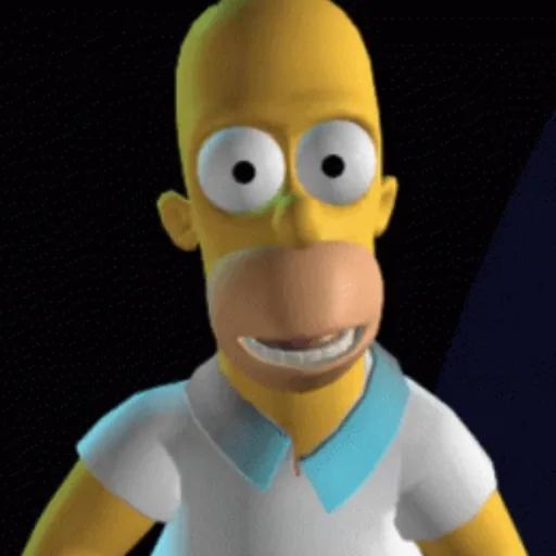 Figurinha: Homer Simpson faz sinal de paz