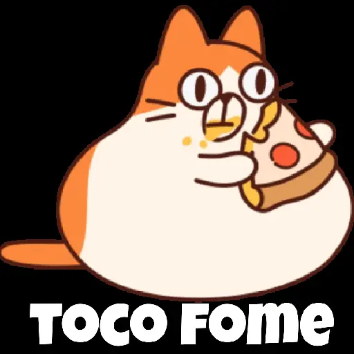 Figurinha: Gatinho com fome