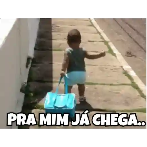 Figurinha: Bebê com mala