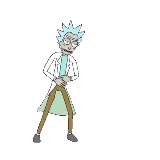Figurinha: Rick Sanchez dançando