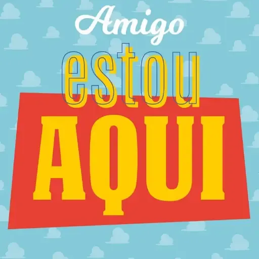 Figurinha: Amigo, estou aqui!