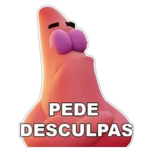 Figurinha: Patrick Estrela Pedindo Desculpas