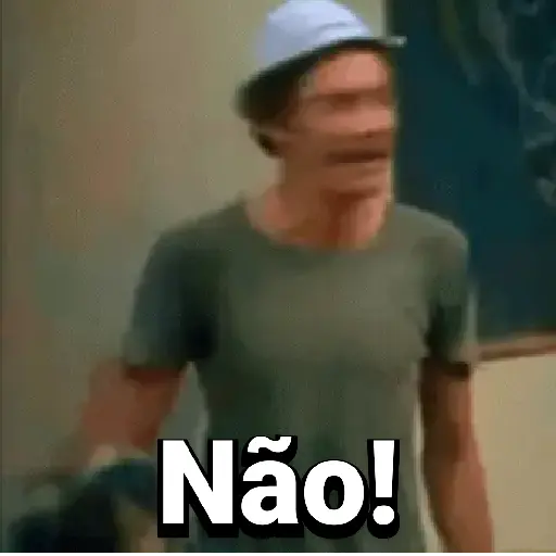Figurinha: Seu Madruga diz Não!