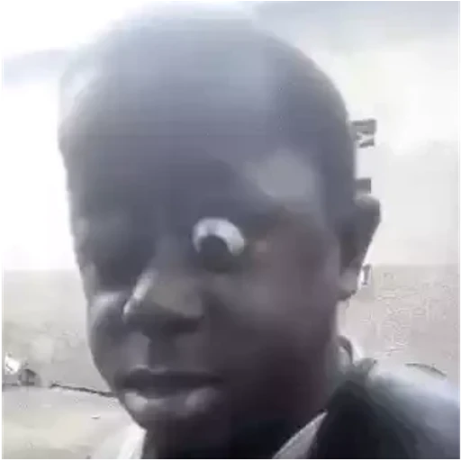 Figurinha: Olhos Saltando e Gaguejando