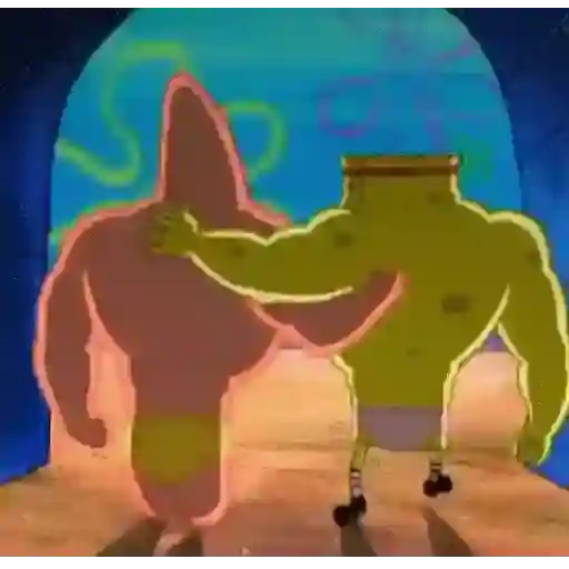 Figurinha: Bob Esponja e Patrick Marombas