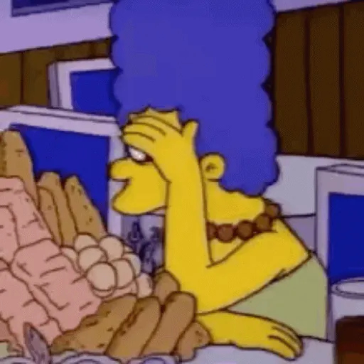 Figurinha: Marge Simpson Cansada de Pão