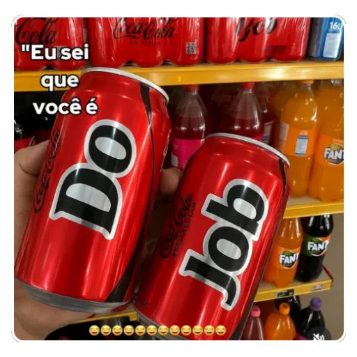 Figurinha: Eu sei que você é do job