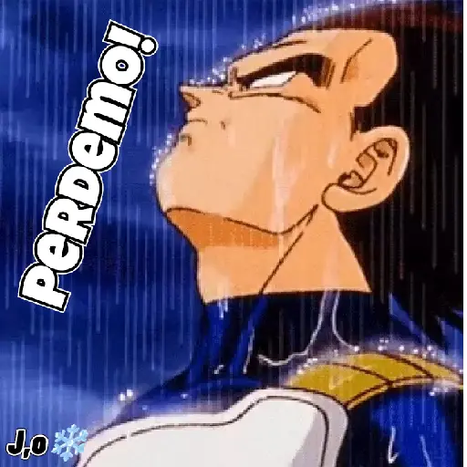 Figurinha: Vegeta em Choque com a Derrota