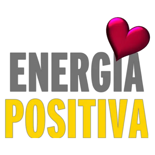 Figurinha: Energia Positiva com Coração