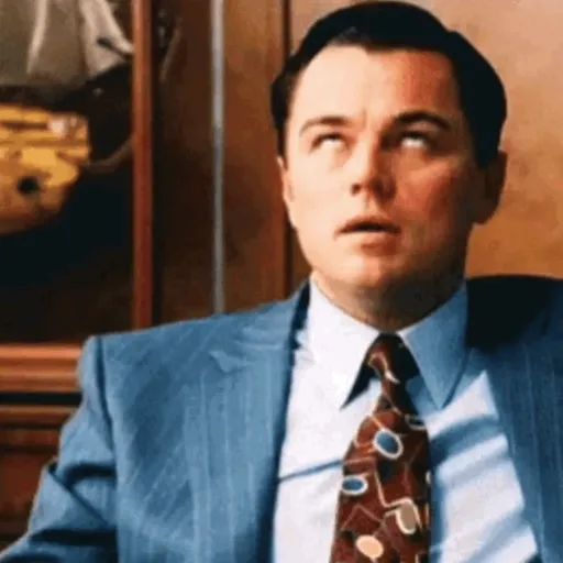 Figurinha: Leonardo DiCaprio Revirando os Olhos