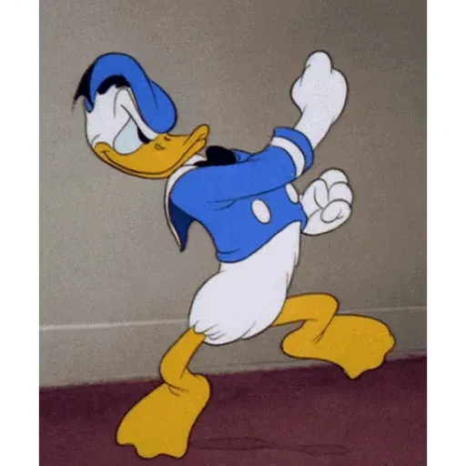Figurinha: Pato Donald Dançando