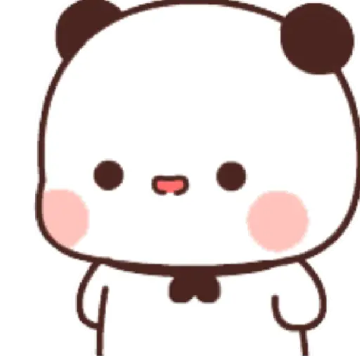 Figurinha: Panda Fofo Fazendo Careta
