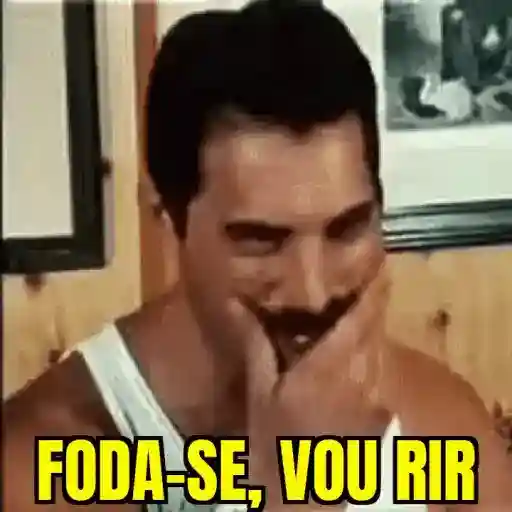 Figurinha: Freddie Mercury Rindo