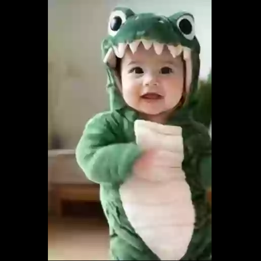Figurinha: Bebê Fofinho de Dinossauro Dançando