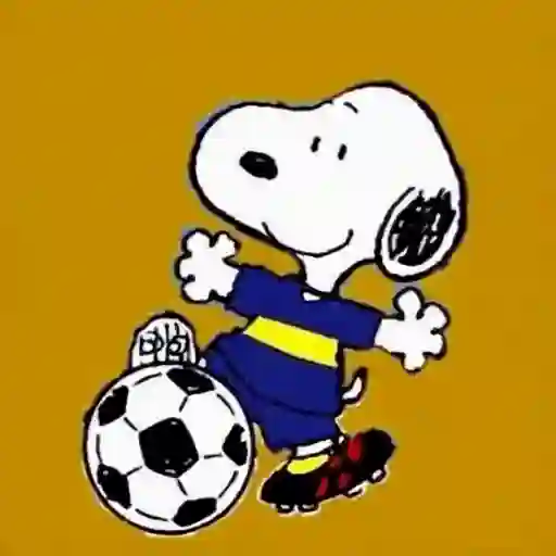 Figurinha: Snoopy jogador de futebol