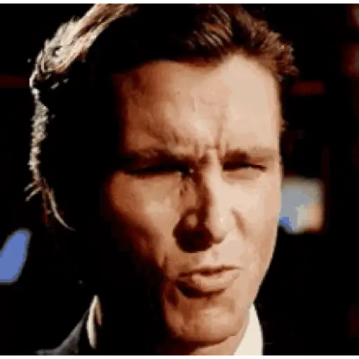 Figurinha: Patrick Bateman Sorrindo