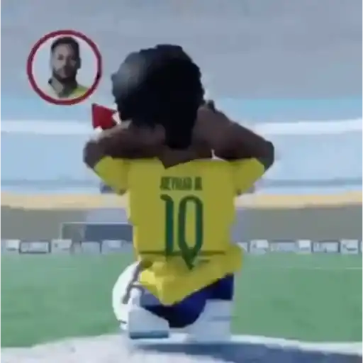 Figurinha: Neymar JR Comemora Gol
