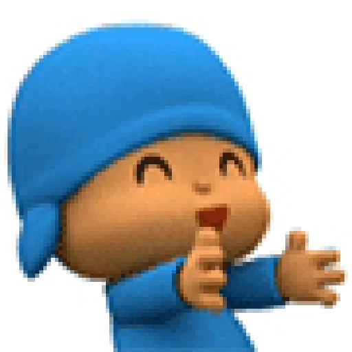 Figurinha: Pocoyo Feliz Batendo Palmas