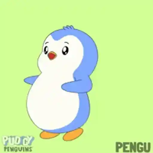 Figurinha: Pinguim com ovo de Páscoa