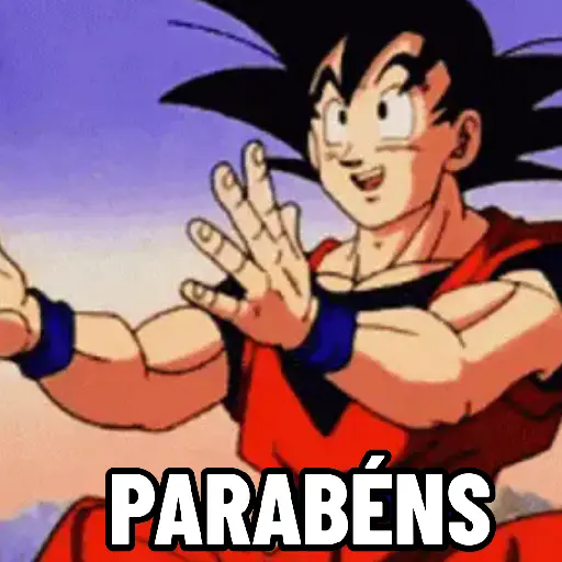 Figurinha: Goku Parabéns