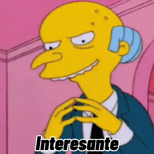Figurinha: Sr. Burns Sussurrando
