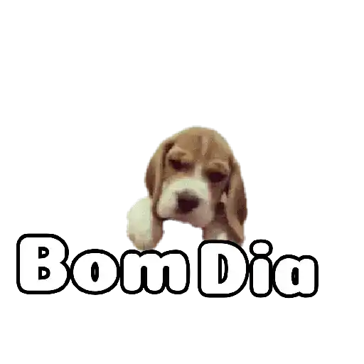 Figurinha: Cachorrinhos Bom Dia