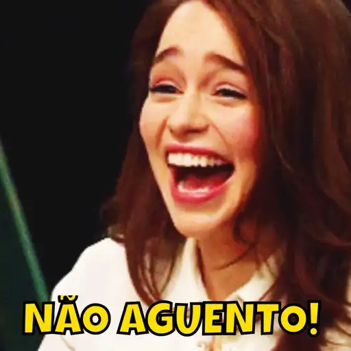 Figurinha: Rindo muito