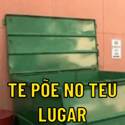 Figurinha: Lugar de lixo é no lixo