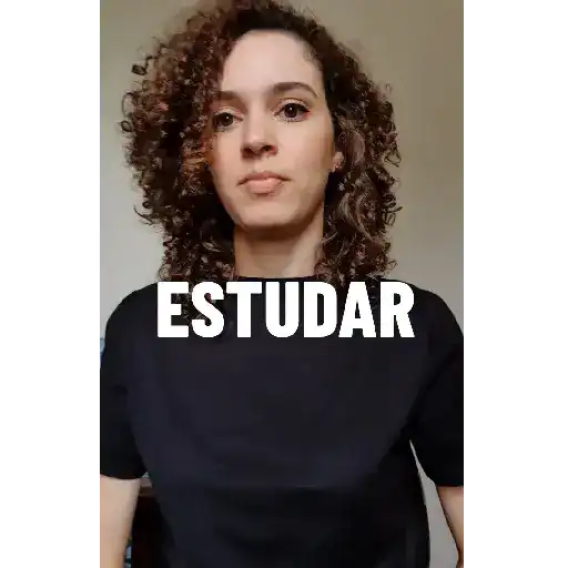 Figurinha: Mulher ensinando a estudar
