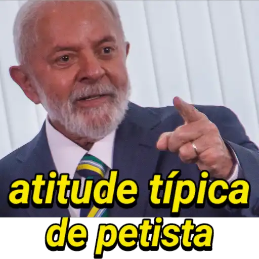 Figurinha: Lula Aponta "Atitude Típica"
