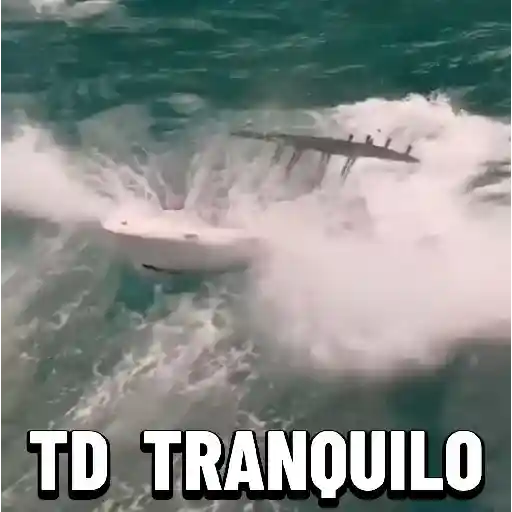 Figurinha: Barco em alta velocidade nas ondas