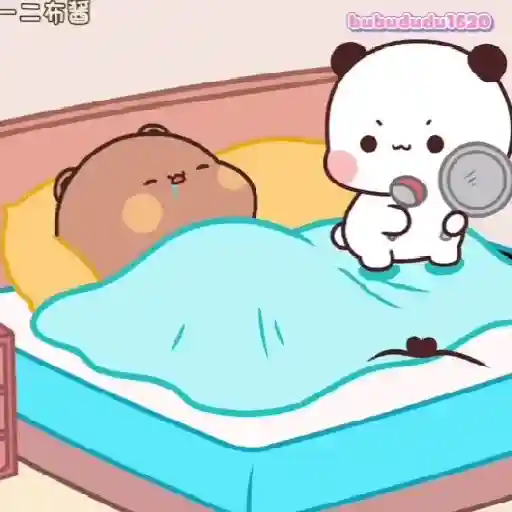 Figurinha: Bubududu acordando o companheiro