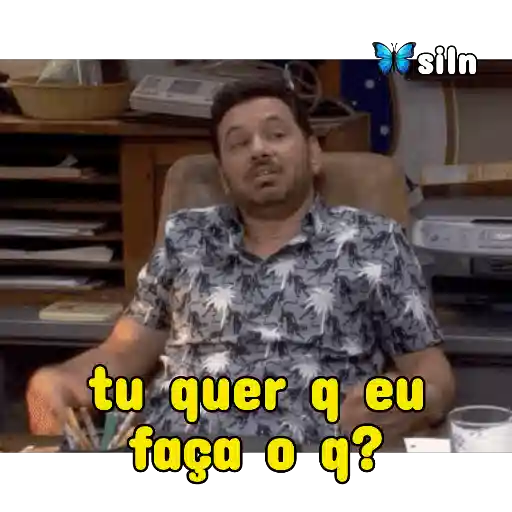 Figurinha: O que você quer que eu faça?