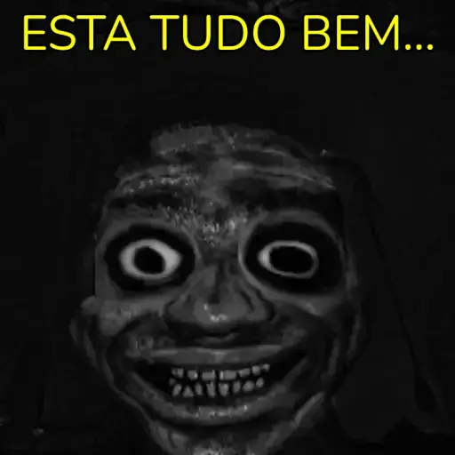 Figurinha: Sorriso sinistro no escuro